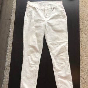 White Midrise Skinny Jeans